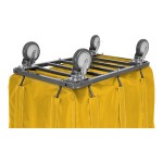 R&B Wire Products, Inc. 12 Bushel Yellow Fully Sewn Vinyl Basket Truck with Bumper and Swivel Casters 412SOBC/YEL R&B Wire Products, Inc. 12 Bushel Yellow Fully Sewn Vinyl Basket Truck with Bumper and Swivel Casters 412SOBC/YEL