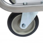 Lakeside 521 Heavy Duty NSF Stainless Steel 2 Shelf Utility Cart - 19 3/8 Lakeside 521 Heavy Duty NSF Stainless Steel 2 Shelf Utility Cart - 19 3/8