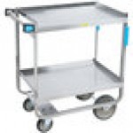 Lakeside 521 Heavy Duty NSF Stainless Steel 2 Shelf Utility Cart - 19 3/8 Lakeside 521 Heavy Duty NSF Stainless Steel 2 Shelf Utility Cart - 19 3/8