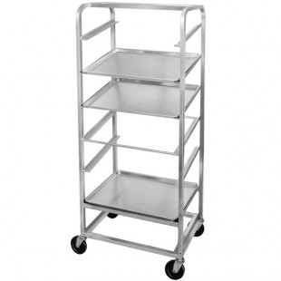 Channel SRS-11 11 Pan Side Load Angled Merchandising Cart Channel SRS-11 11 Pan Side Load Angled Merchandising Cart