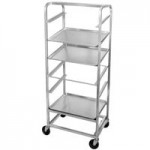 Channel SRS-11 11 Pan Side Load Angled Merchandising Cart