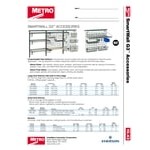 Metro GS1848K3 SmartWall G3 Metroseal Green Grid Shelf with Retaining Ledge - 18
