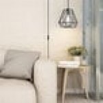 Globe Modern Dark Bronze Plug-In or Hardwire Pendant Light with Cage Shade - 120V, 60W Globe Modern Dark Bronze Plug-In or Hardwire Pendant Light with Cage Shade - 120V, 60W