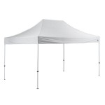 Backyard Pro Courtyard Series 10' x 15' White Straight Leg Regular-Duty Steel Instant Pop-Up Canopy Tent Backyard Pro Courtyard Series 10' x 15' White Straight Leg Regular-Duty Steel Instant Pop-Up Canopy Tent