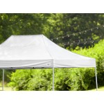 Backyard Pro Courtyard Series 10' x 15' White Straight Leg Regular-Duty Steel Instant Pop-Up Canopy Tent Backyard Pro Courtyard Series 10' x 15' White Straight Leg Regular-Duty Steel Instant Pop-Up Canopy Tent