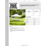 Backyard Pro Courtyard Series 10' x 15' White Straight Leg Regular-Duty Steel Instant Pop-Up Canopy Tent Backyard Pro Courtyard Series 10' x 15' White Straight Leg Regular-Duty Steel Instant Pop-Up Canopy Tent