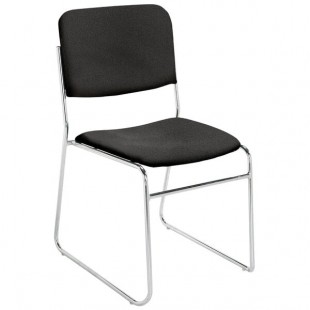 National Public Seating 8660 Ebony Black Stackable Signature Padded Chair with Chrome Frame National Public Seating 8660 Ebony Black Stackable Signature Padded Chair with Chrome Frame