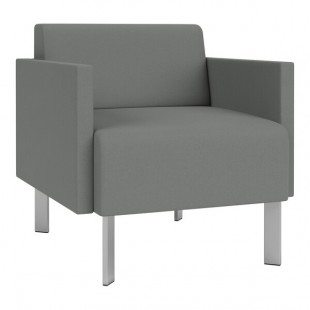 Lesro Luxe Lounge Series Open House Asteroid Fabric Guest Arm Chair with Steel Legs Lesro Luxe Lounge Series Open House Asteroid Fabric Guest Arm Chair with Steel Legs