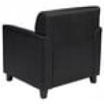 Flash Furniture BT-827-1-BK-GG Hercules Diplomat Black Leather Chair with Wooden Feet Flash Furniture BT-827-1-BK-GG Hercules Diplomat Black Leather Chair with Wooden Feet