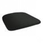 Lancaster Table & Seating Alloy Copper Outdoor Cafe Chair with Black Fabric Magnetic Cushion