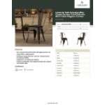 Lancaster Table & Seating Alloy Copper Outdoor Cafe Chair with Black Fabric Magnetic Cushion