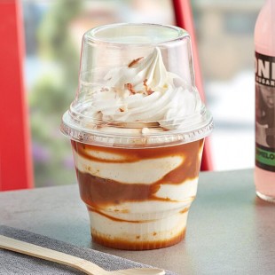 Choice 12 oz. Clear Plastic Dessert Cup with Tall Dome Lid - 50/Pack Choice 12 oz. Clear Plastic Dessert Cup with Tall Dome Lid - 50/Pack
