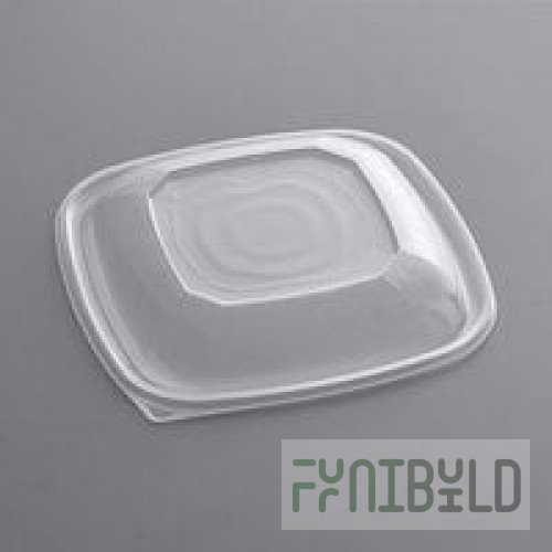 Sabert 52900B150 Bowl2 Clear Dome Lid for 64 oz. Square Bowls - 150/Case