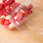 Sabert 52900B150 Bowl2 Clear Dome Lid for 64 oz. Square Bowls - 150/Case