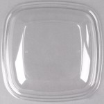 Sabert 52900B150 Bowl2 Clear Dome Lid for 64 oz. Square Bowls - 150/Case