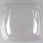 Sabert 52900B150 Bowl2 Clear Dome Lid for 64 oz. Square Bowls - 150/Case