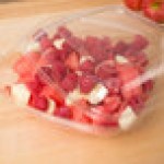 Sabert 52900B150 Bowl2 Clear Dome Lid for 64 oz. Square Bowls - 150/Case