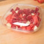 Sabert 52900B150 Bowl2 Clear Dome Lid for 64 oz. Square Bowls - 150/Case