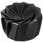 Solia Iris 26 oz. Brown Cardboard Origami Bowl with BOPP Lamination - Large - 160/Case