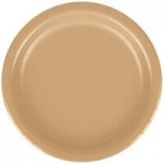 Creative Converting 663276B Glittering Gold 2-Ply 1/4 Fold Luncheon Napkin - 600/Case