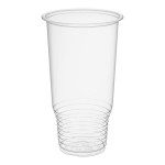 Choice Heavy Duty 32 oz. Pedestal Heavy Weight Clear PET Plastic Cold Cup - 500/Case