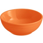 Acopa Capri 13 oz. Valencia Orange Stoneware Nappie Bowl - Sample