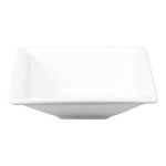 Libbey Slate 5.5 oz. Ultra Bright White Wide Rim Square Porcelain Fruit Bowl - 36/Case Libbey Slate 5.5 oz. Ultra Bright White Wide Rim Square Porcelain Fruit Bowl - 36/Case