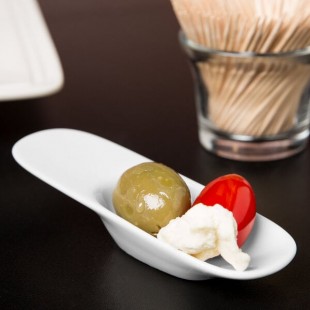 Libbey 905356009 Slenda 0.75 oz. Royal Rideau White Porcelain Amuse Bouche Spoon - 36/Case Libbey 905356009 Slenda 0.75 oz. Royal Rideau White Porcelain Amuse Bouche Spoon - 36/Case
