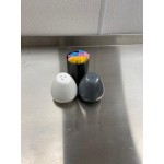 American Metalcraft PSP2 2 oz. Porcelain Salt and Pepper Shaker Set American Metalcraft PSP2 2 oz. Porcelain Salt and Pepper Shaker Set