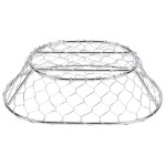 American Metalcraft WIR3 Oval Chrome Chicken Wire Basket - 9 1/2 American Metalcraft WIR3 Oval Chrome Chicken Wire Basket - 9 1/2