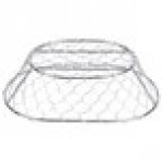 American Metalcraft WIR3 Oval Chrome Chicken Wire Basket - 9 1/2 American Metalcraft WIR3 Oval Chrome Chicken Wire Basket - 9 1/2