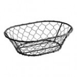 American Metalcraft WIR3 Oval Chrome Chicken Wire Basket - 9 1/2 American Metalcraft WIR3 Oval Chrome Chicken Wire Basket - 9 1/2
