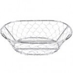 American Metalcraft WIR3 Oval Chrome Chicken Wire Basket - 9 1/2 American Metalcraft WIR3 Oval Chrome Chicken Wire Basket - 9 1/2
