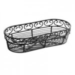 TableCraft BK27508 Mediterranean Round Black Metal Basket - 8 TableCraft BK27508 Mediterranean Round Black Metal Basket - 8