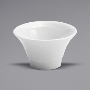 Oneida Buffalo Bright White Ware by 1880 Hospitality F8010000952 2 oz. Tapered Porcelain Sauce Dish - 72/Case Oneida Buffalo Bright White Ware by 1880 Hospitality F8010000952 2 oz. Tapered Porcelain Sauce Dish - 72/Case