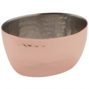 American Metalcraft HSC2 2 oz. Oval Hammered Copper Stainless Steel Sauce Cup - 8/Case American Metalcraft HSC2 2 oz. Oval Hammered Copper Stainless Steel Sauce Cup - 8/Case