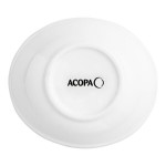 Acopa 4 oz. Bright White Oval Porcelain Coupe Bowl - 36/Case