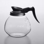 Bunn 42400.0103 64 oz. Glass Decanter with Black Handle - 3/Case Bunn 42400.0103 64 oz. Glass Decanter with Black Handle - 3/Case