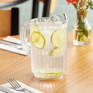 Carlisle 32 oz. Clear Polycarbonate Beverage Pitcher 553607