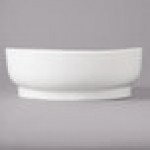 Bon Chef 1500001P Mid Century 72 oz. White Porcelain Bowl - 12/Pack