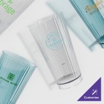 Cambro HT22CW196 Camwear® Huntington 22 oz. Azure Blue Customizable Polycarbonate Tumbler - 36/Case