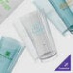 Cambro HT22CW196 Camwear® Huntington 22 oz. Azure Blue Customizable Polycarbonate Tumbler - 36/Case