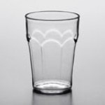 Choice 9 oz. Blue Plastic Paneled Tumbler - 12/Pack