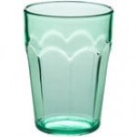 Choice 9 oz. Blue Plastic Paneled Tumbler - 12/Pack