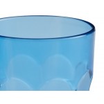 Choice 9 oz. Blue Plastic Paneled Tumbler - 12/Pack