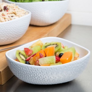 GET CS-1080-CN-W Coralline 2 Qt. White Melamine Freestyle Triangle Bowl - 3/Case GET CS-1080-CN-W Coralline 2 Qt. White Melamine Freestyle Triangle Bowl - 3/Case