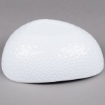 GET CS-1080-CN-W Coralline 2 Qt. White Melamine Freestyle Triangle Bowl - 3/Case