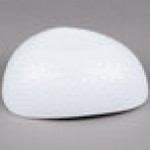 GET CS-1080-CN-W Coralline 2 Qt. White Melamine Freestyle Triangle Bowl - 3/Case