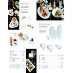 GET CS-1080-CN-W Coralline 2 Qt. White Melamine Freestyle Triangle Bowl - 3/Case