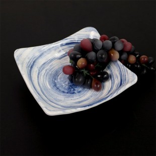 Elite Global Solutions D712SQ Van Gogh Navy 22 oz. Square Melamine Bowl - 6/Case Elite Global Solutions D712SQ Van Gogh Navy 22 oz. Square Melamine Bowl - 6/Case